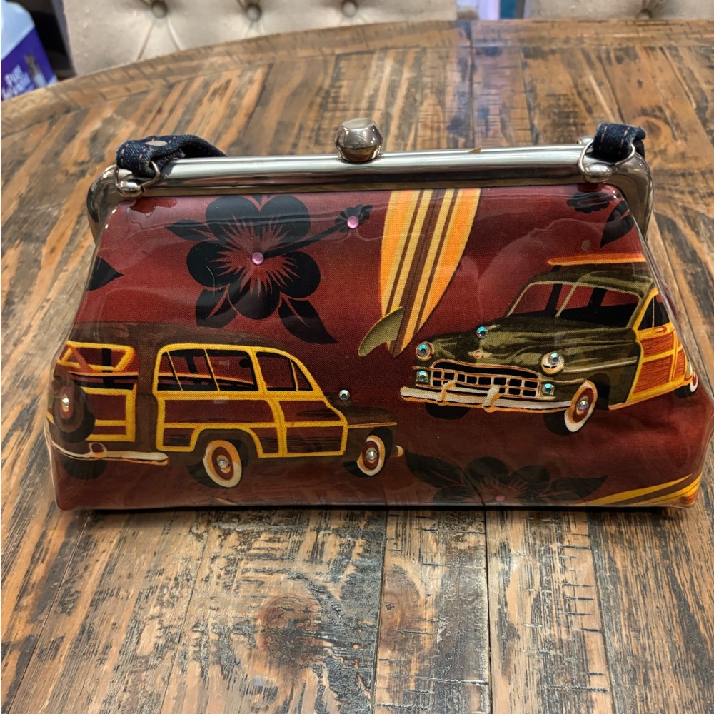 M. Andonia Y2K Wagon Motif Hand Bag